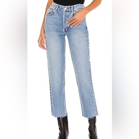 Boyish Denim - Boyish Tommy Stretch in Eternal Sunshine High Rise Straight Jeans Women 30 NWT